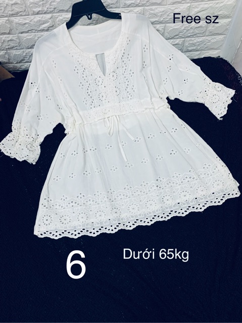 Áo babydoll trắng nhiều mẫu