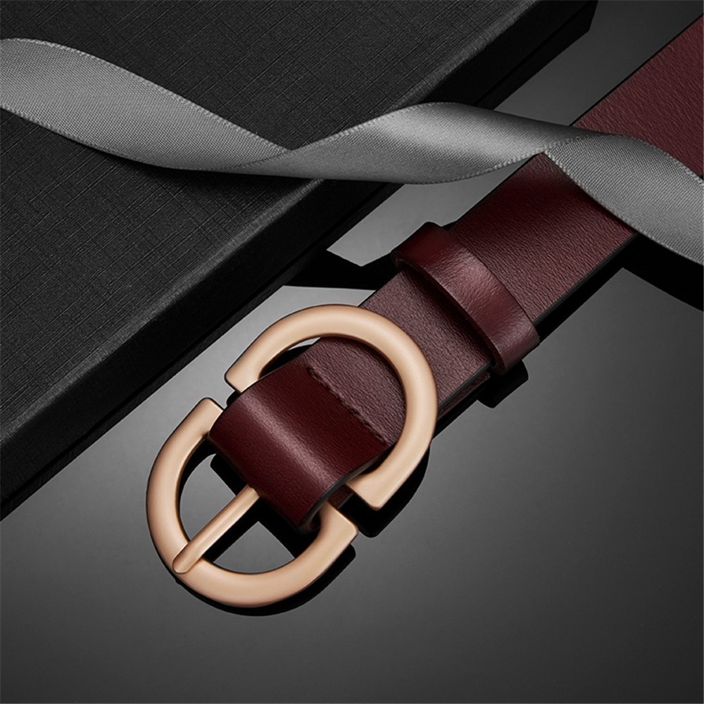 SmileFairyCC【COD &amp; Hàng Có Sẵn】Thắt Lưng Da Màu Đen Thiết Kế Đơn Giản Cho Nữ