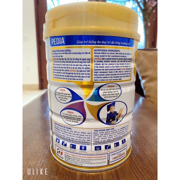 Sữa bột Lacgold Pedia 900g