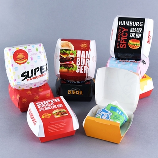 Hộp Đựng Bánh Hamburger Có Thể Gấp Gọn Tiện Lợi