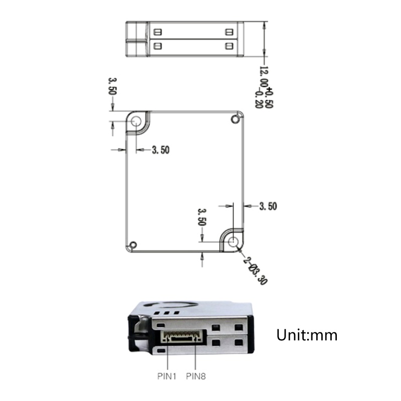 Mô Đun Cảm Biến PMS9003M PM2.5 Chuyên Dụng Chất Lượng Cao