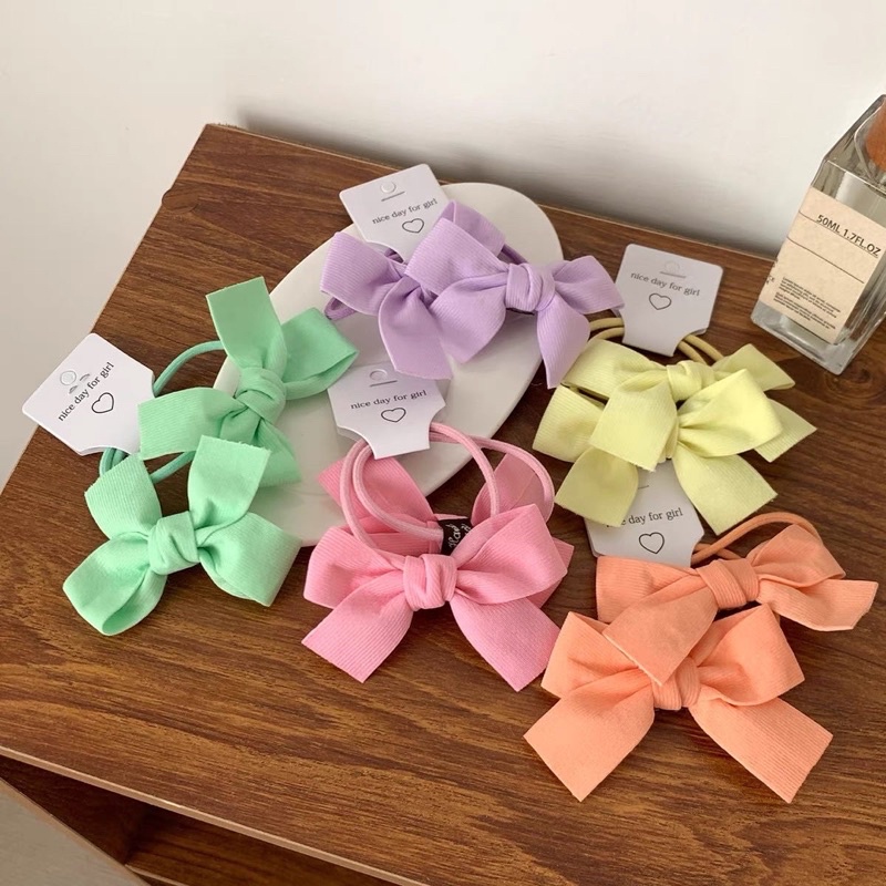 Set 2 Cột Tóc Nơ Cùng Màu - COT1171