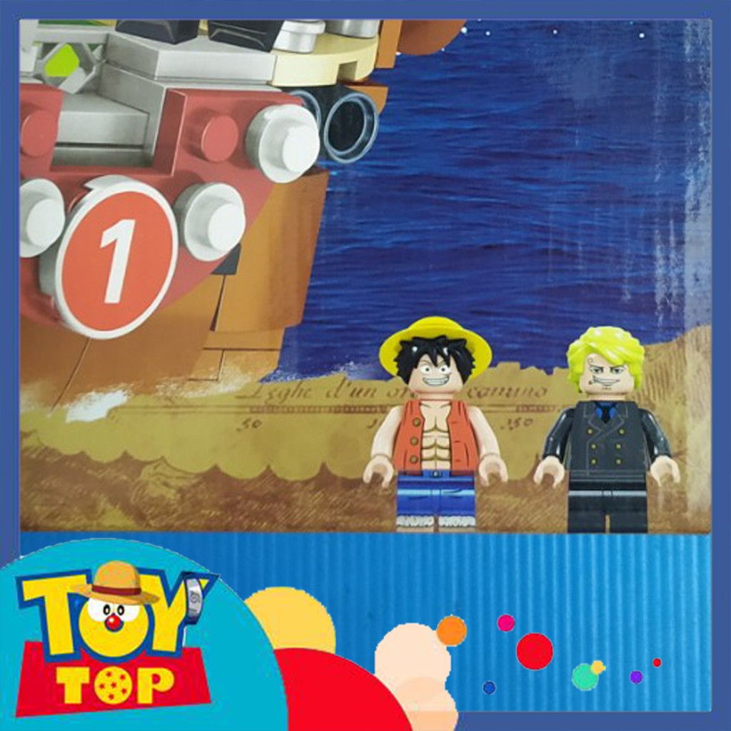 Lắp ráp xếp hình non - lego One Piece : Tàu thuyền của Băng mũ rơm Luffy Sanji THOUSAND SUNNY SHIP PRCK 69852