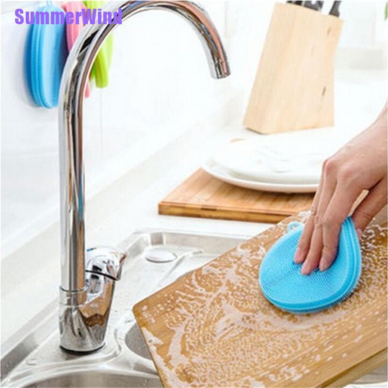 Miếng Xốp Silicone Chống Vi Khuẩn Dùng Rửa Chén