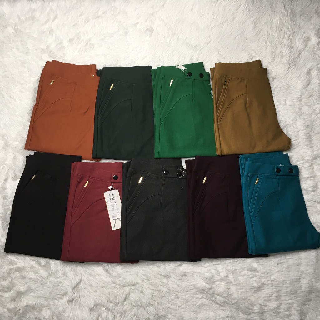 QUẦN TÂY NỮ DÀI- COTTON ĐẸP - LƯNG THUN - KIỂU 3 NÚT | BigBuy360 - bigbuy360.vn