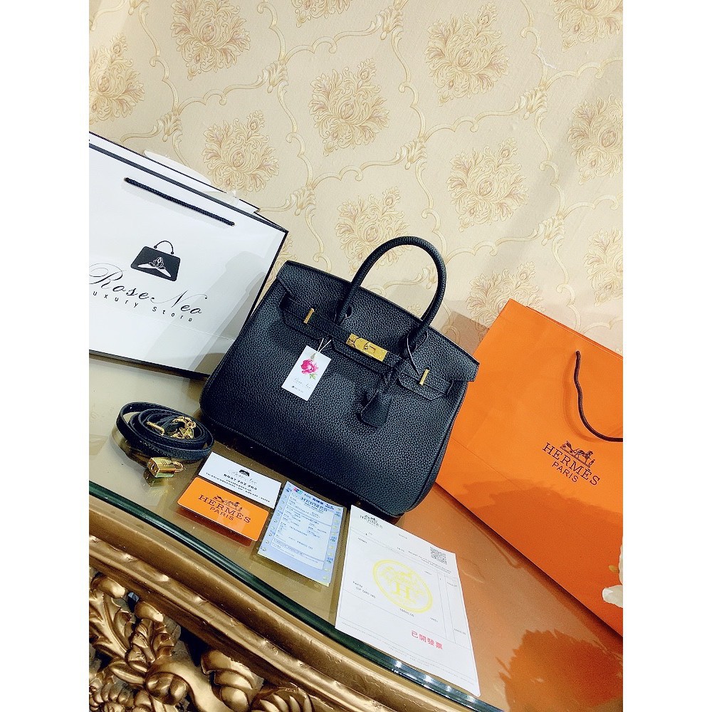 [Ảnh thật] TÚI HERMES BIRKIN SUPER VIP‼️ fullbox , túi vải , card, hoá đơn màu đen