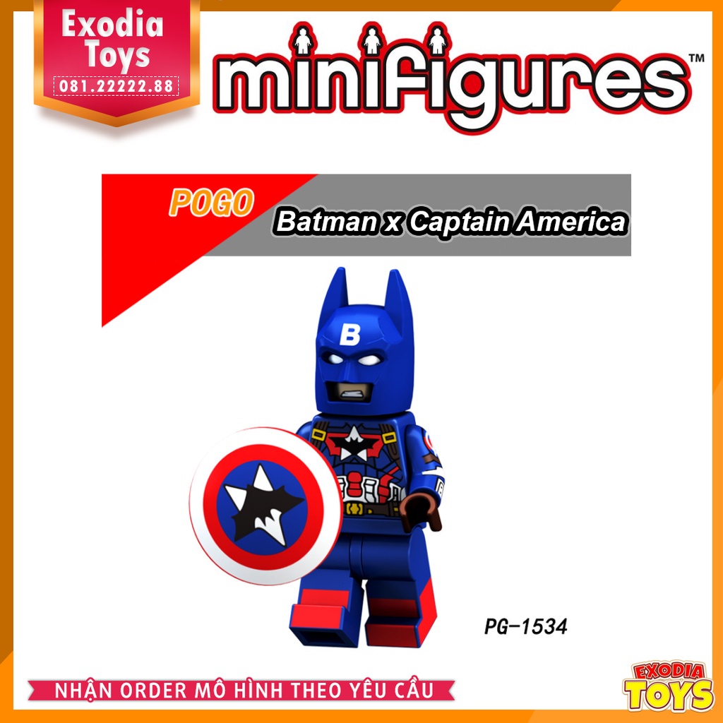 Xếp hình minifigure siêu anh hùng vũ trụ Marvel và DC Comics - Đồ Chơi Lắp Ghép Sáng Tạo - POGO 8125
