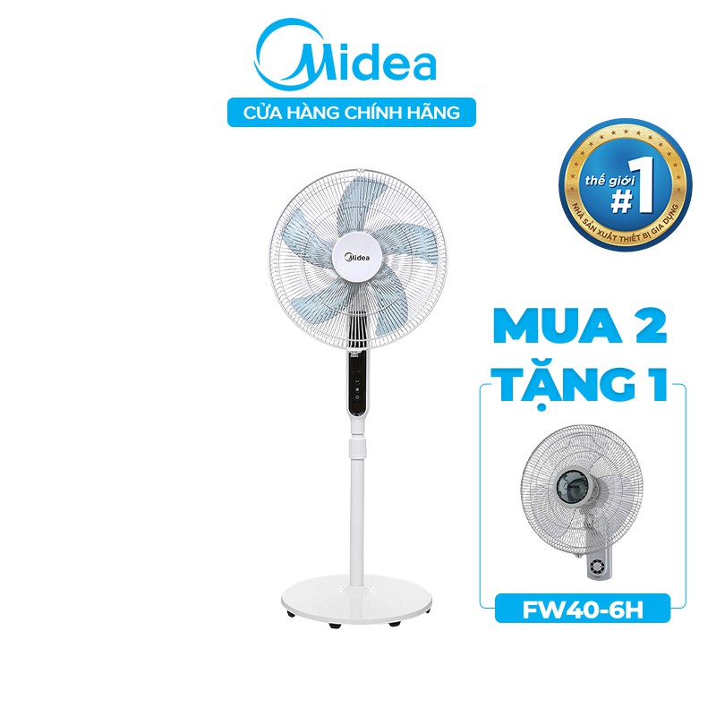 [Mã 239ELHOAN100K hoàn 7% xu đơn 500K] Quạt DC inverter 35W 5 cánh Midea FS40-19PRD