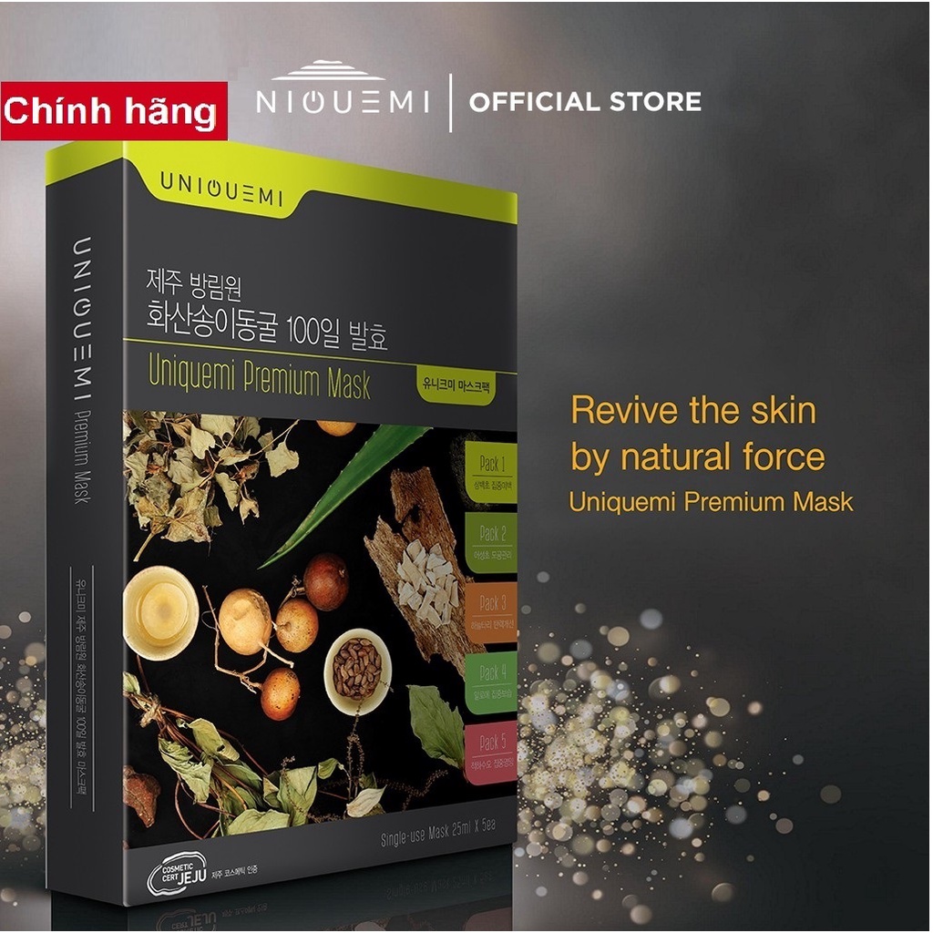 Hộp Mặt Nạ Lên Men Cao Cấp Uniquemi Premium Mask Pack
