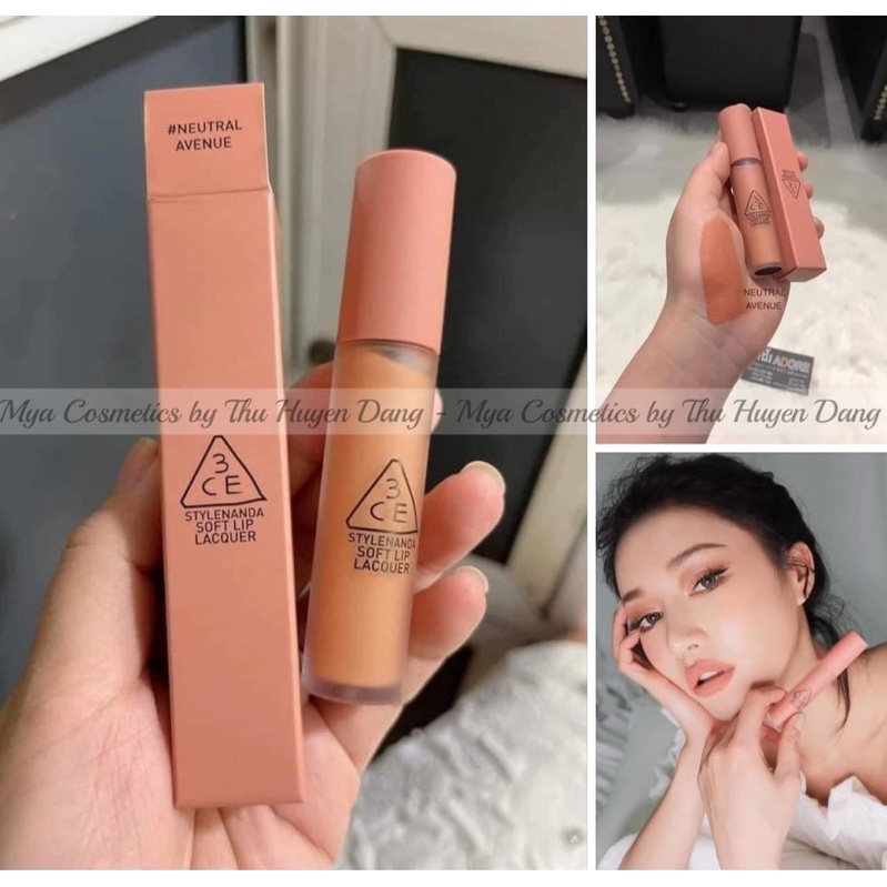 Son 3CE Lip Lacquer - Neutral Avenue (Cam nude)