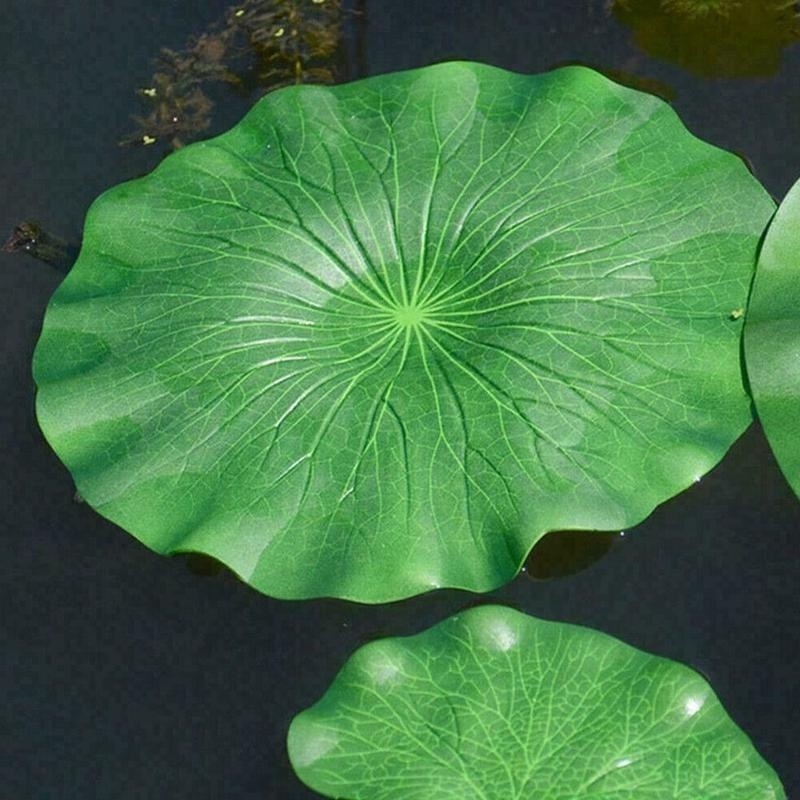 [Bán Chạy] Lá Sen Xanh Nhân Tạo Nổi Trang Trí Đài Phun Nước / Lá Hoa Lily / Hồ Cá / Đài Phun Nước Thanh Lịch