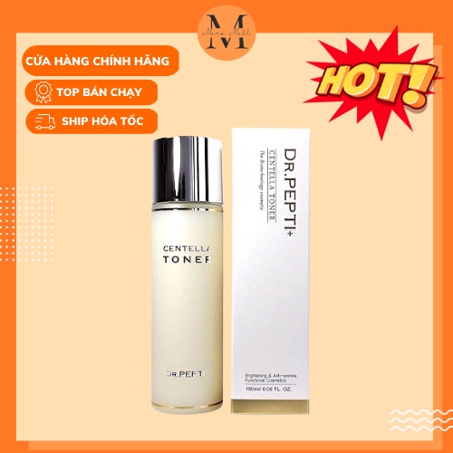 [ Hàng chính hãng ] Nước hoa hồng Centella Toner Dr.Pepti+ 180ml Hàn Quốc