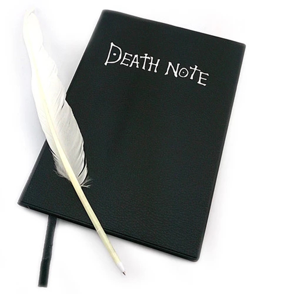 Sổ bìa da sổ tay tử thần anime Death Note kèm vòng cổ và bút