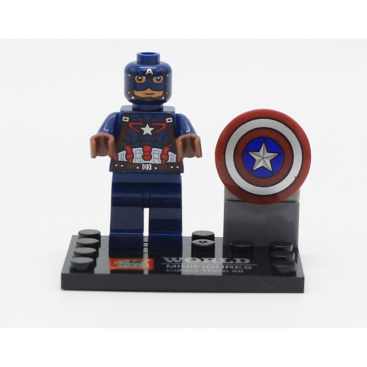 Set 8 mô hình nhân vật siêu anh hùng Marvel Iron Man Hulk Thor Sy271 trưng bày trang trí