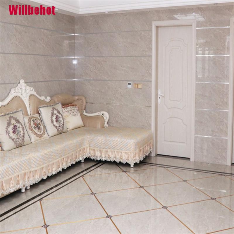 Miếng Dán Tường Trang Trí Màu Vàng / Bạc / Đen