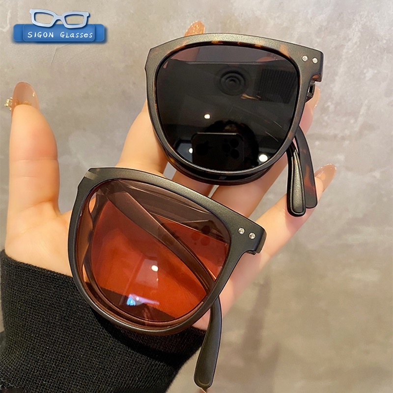 Bộ 3 Cặp Kính Chống Nắng Uv400 Bảo Vệ Gương Mặt Gấp Gọn Dễ Sử Dụng Dành Cho Nam Nữ