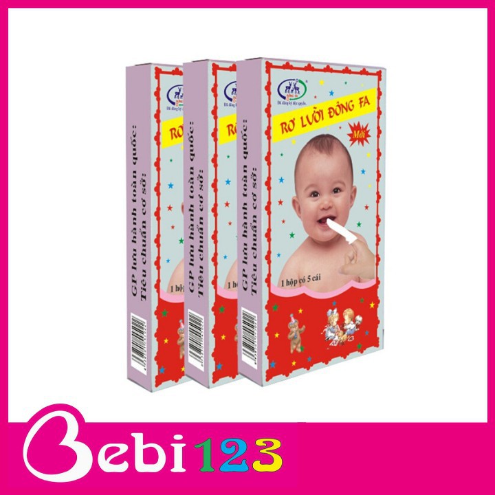 Set 5 hộp Gạc Rơ Lưỡi Vải Đông Fa Cho Bé