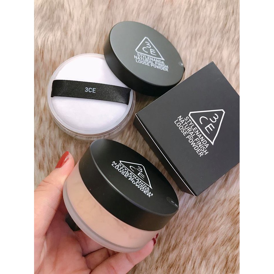 BẢN MỚI 2021 - PHẤN PHỦ 3CE NATURAL FINISH LOOSE POWDER