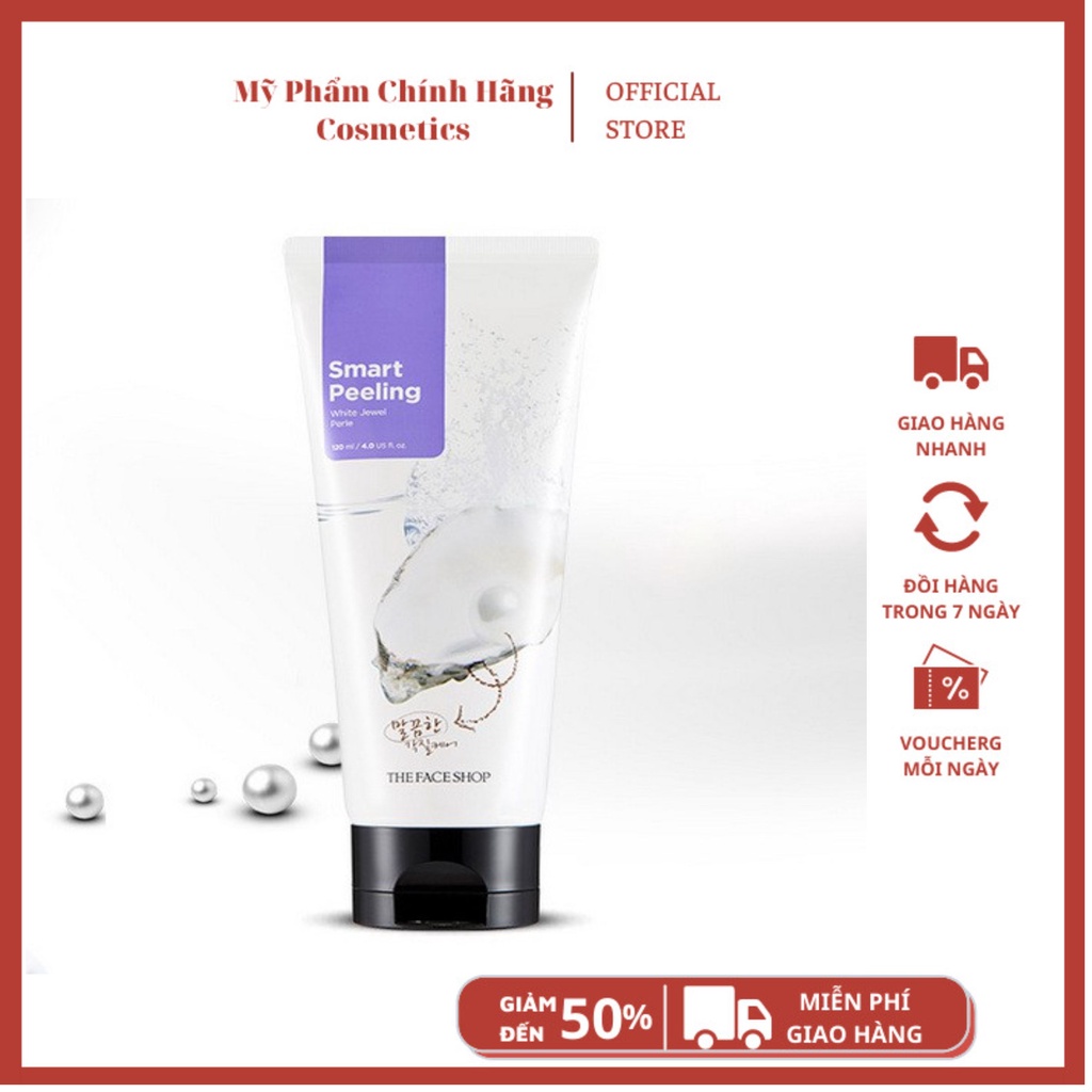 Tẩy Da Chết Ngọc Trai - White Jewel PeelingThe Face Shop Smart Peeling 120ml