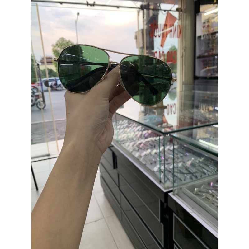 Kính râm nam tròng thuỷ tinh phong cách classic không hộp sale 50% KM1