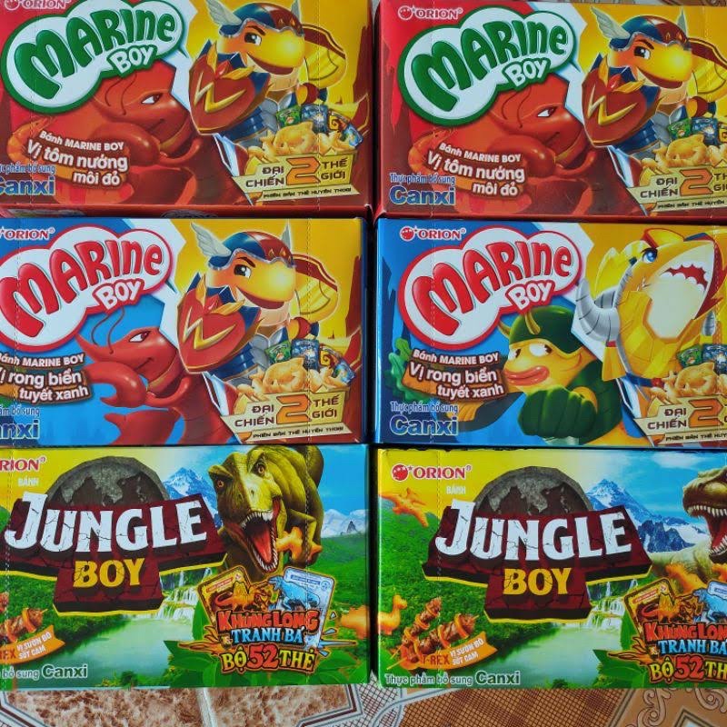 COMBO 10 HỘP BÁNH CÁ MARINE BOY 35g - Mix vị