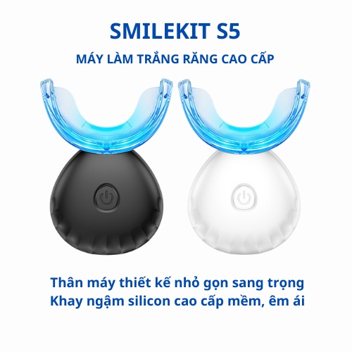 Máy làm trắng răng SMILEKIT ( 3 phiên bản ) - Máy làm trắng răng không ê buốt, giúp răng trắng sáng, chắc khỏe từ trong