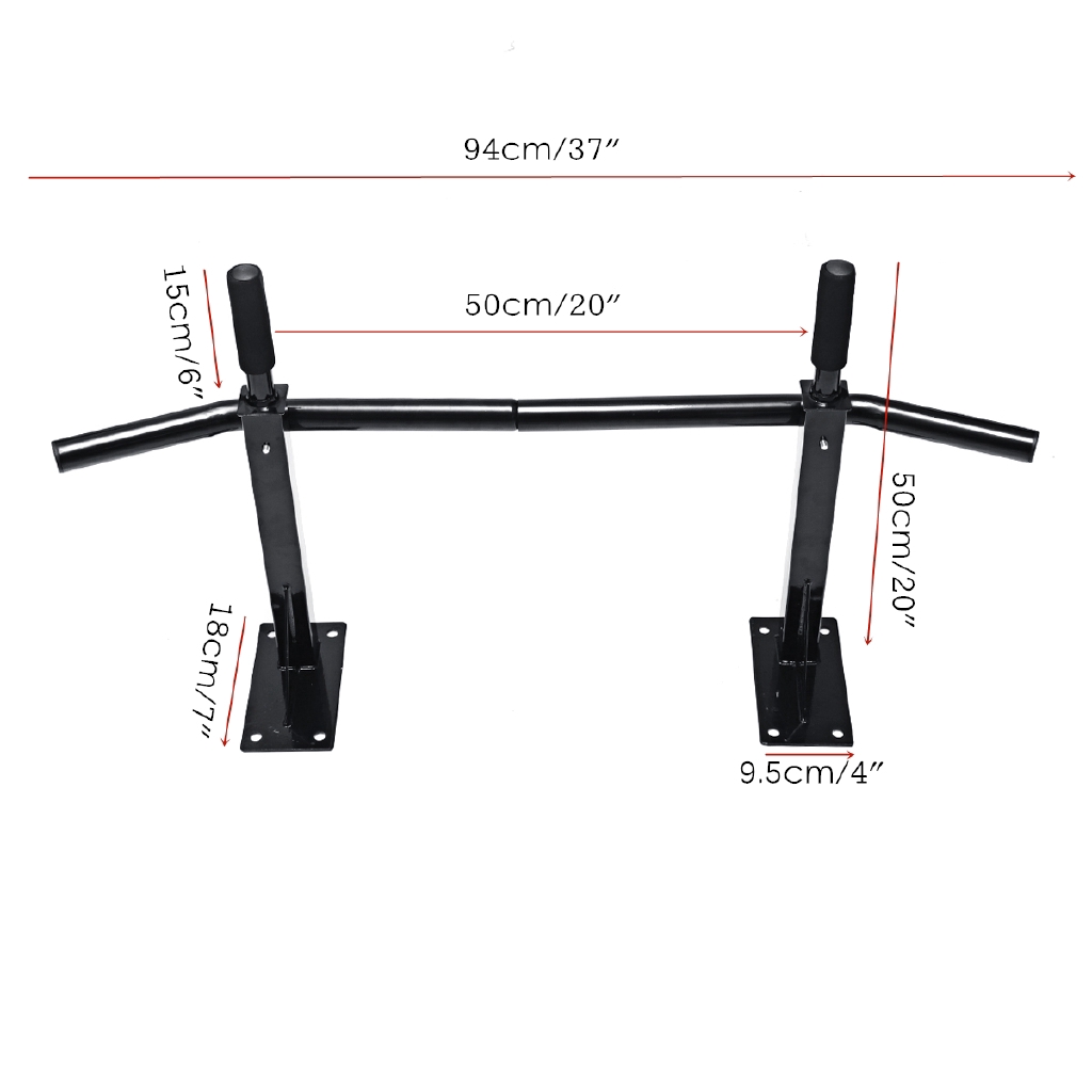 Trong nhà Thiết bị thể thao Thể dục ngang Bar Goplus Lạnh Treo Tường Pull Up Chin Up Bar đa chức năng Trang chủ phòng tập thể dục Thể dục các bắp tay của cánh tay ở phía sau