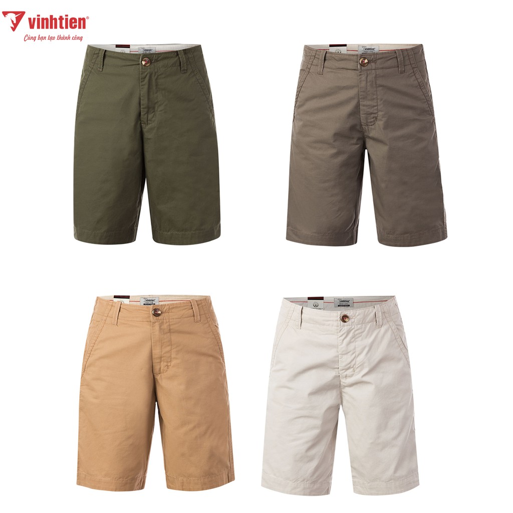 [Mã FAMALLT5 giảm 15% đơn 150K] Quần shorts classic 325 Vĩnh Tiến SVT1814 màu kem