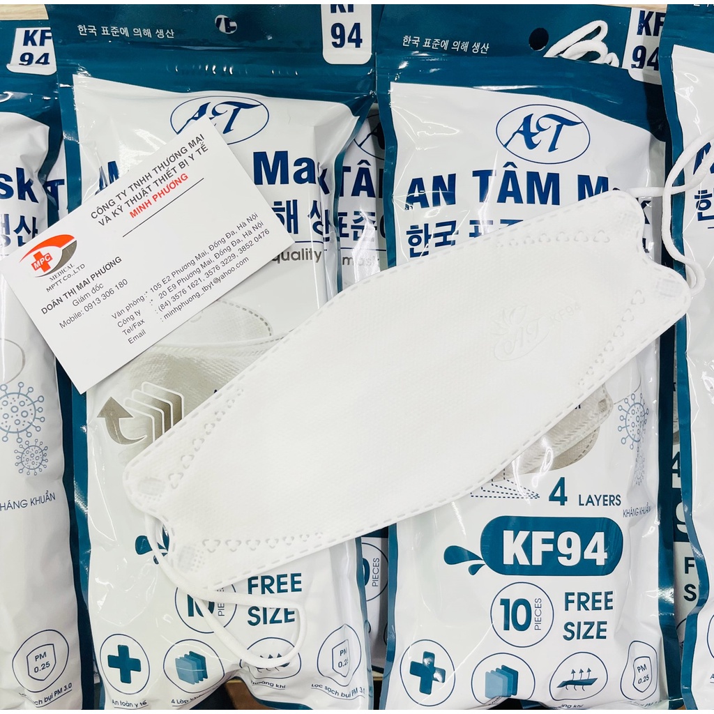 [Combo 10 chiếc] Khẩu trang y tế 4 lớp KF94 cao cấp phong cách Hàn Quốc | BigBuy360 - bigbuy360.vn