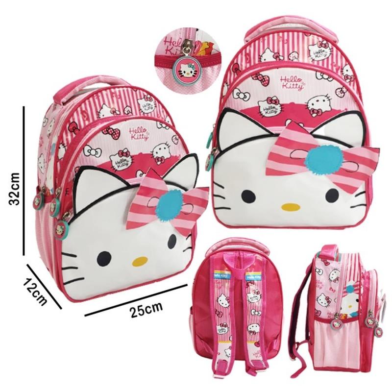 Ba Lô Đi Học Chống Thấm Nước Họa Tiết Mèo Hello Kitty/Kỳ Lân/Mèo Hello Kitty Cho Bé Gái
