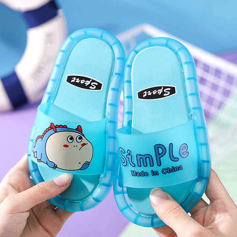 Dép Đế Mềm Chống Trượt Họa Tiết Hoạt Hình Thời Trang Mùa Hè Dành Cho Bé