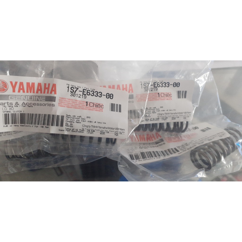 Lò xo nồi + Ốc bắt nồi zin Ex10 Ex206 không côn Exciter 135-150 bộ 4 cái chính hãng