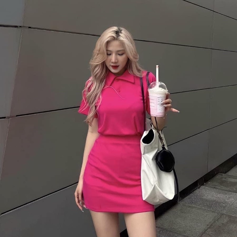 N.T BIGSIZE set váy áo thun polo