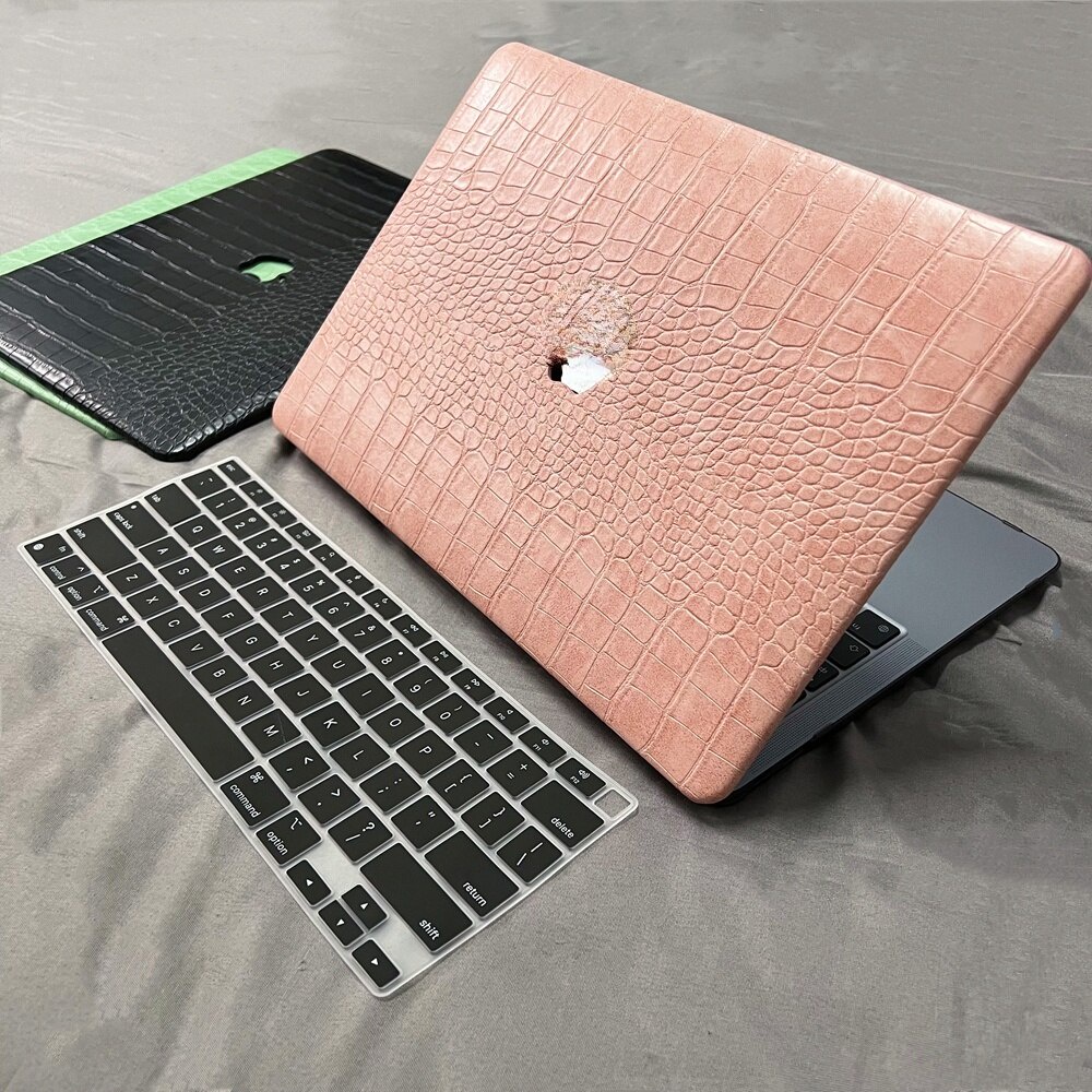 Laptop Leather Case For Macbook Air 13 A2179 2020 Pro 13 A2289 A2251 Cover For Macbook Pro14.2 16 A2442 A2485  A1932 A1466 A2159 With Keyboard Cover BGTA