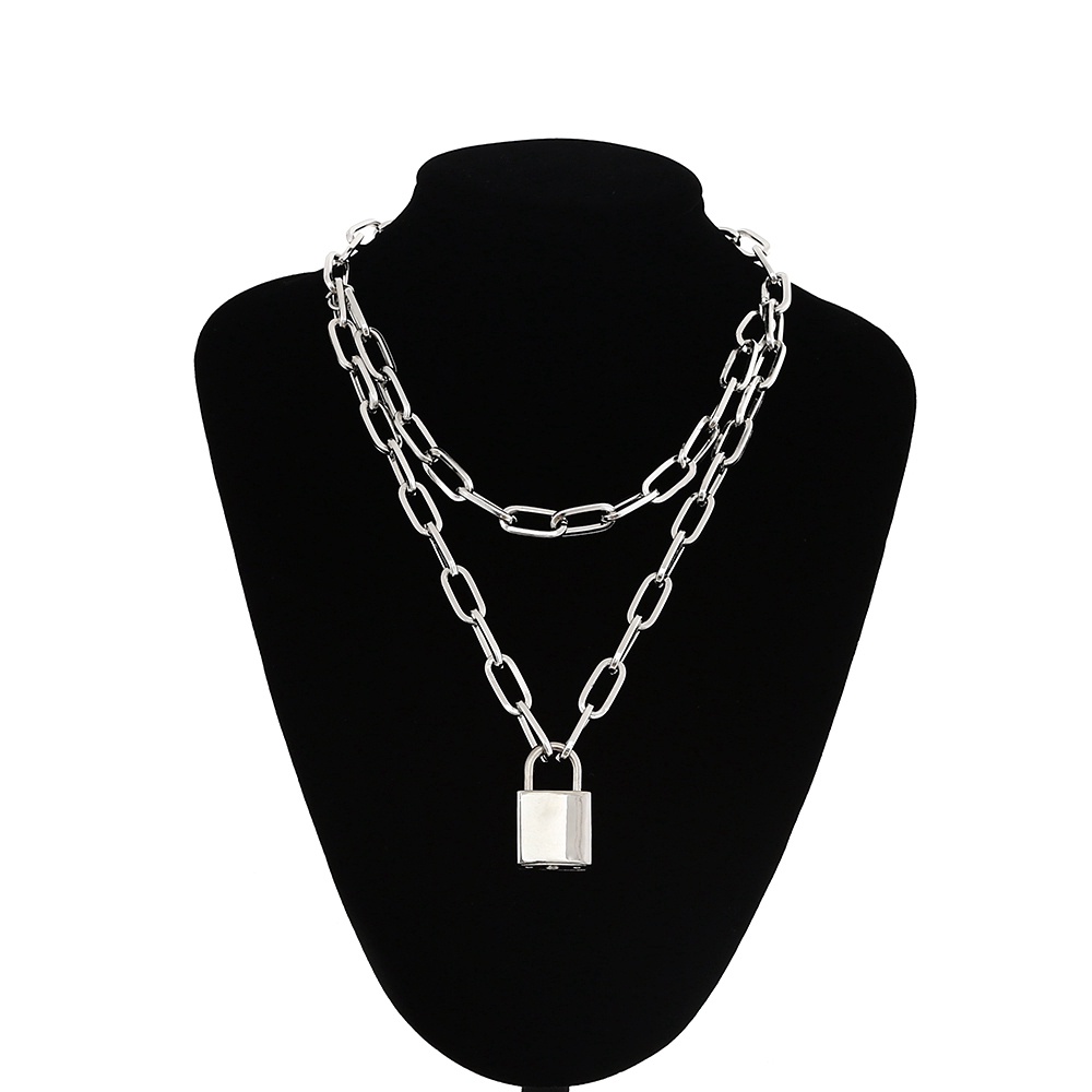 (Hot Sale) Vòng cổ HợP Kim HìNh Ổ KhóA Xinh XắN
