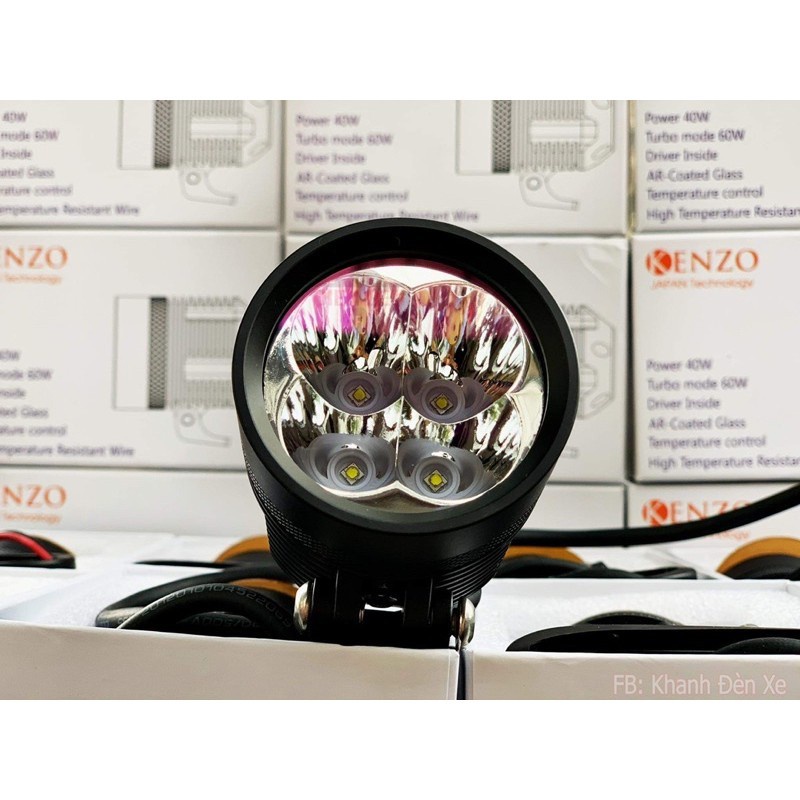 Đèn Trợ Sáng Kenzo KZ40 V3.2 60W Chính Hãng TẶNG KÈM LEN VÀNG- Bảo hành 24 tháng