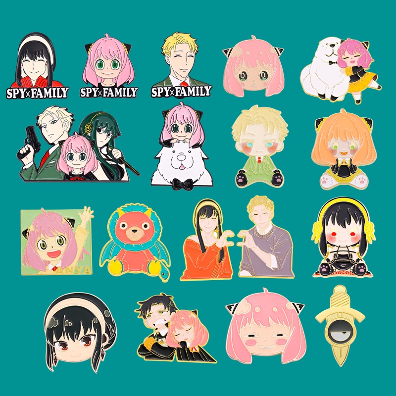 Ghim Cài Ba Lô Bằng Kim Loại Tráng Men Họa Tiết Hoạt Hình Spyxfamily 21 &quot;Làm Quà Tặng Cho Bạn Bè