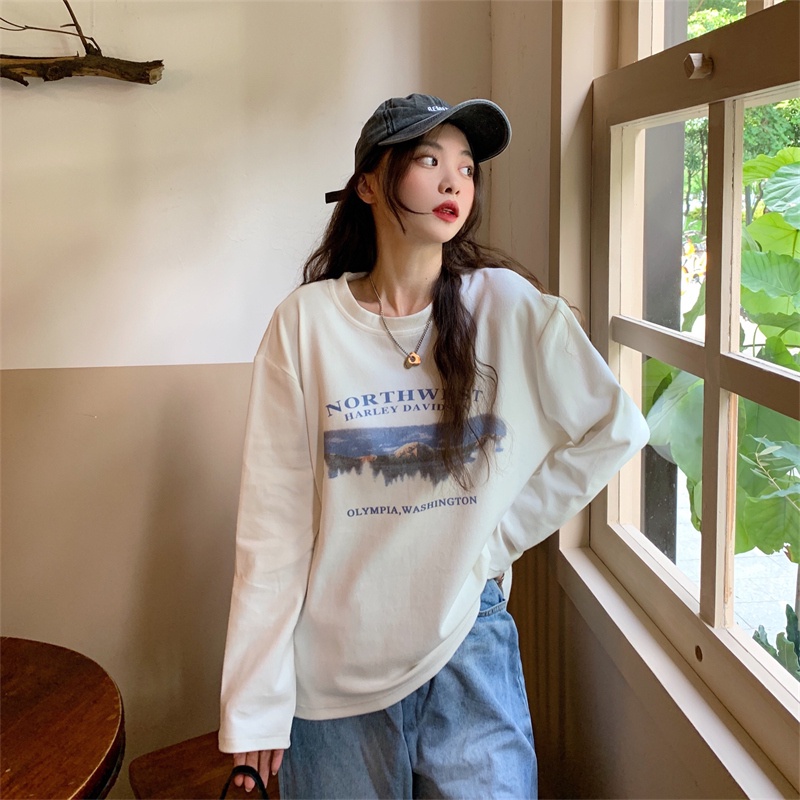 Áo thun tay dài trẻ trung thời trang dành cho nữ