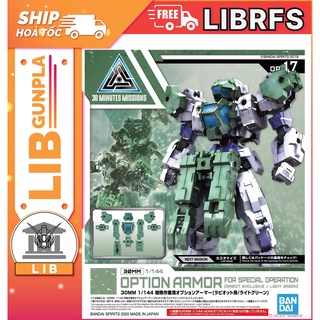  Mô hình lắp ráp Bandai 30MM Phụ kiện Option Armor - Rabiot - Special Operation - Light Green 