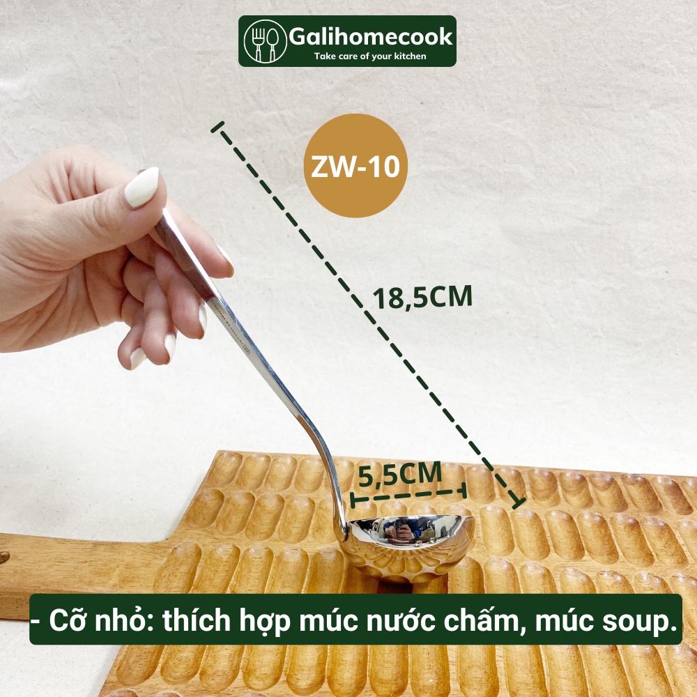 VÁ / MUÔI MÚC CANH ZWILLING CAO CẤP - INOX 18/10 (304) | Galihomecook