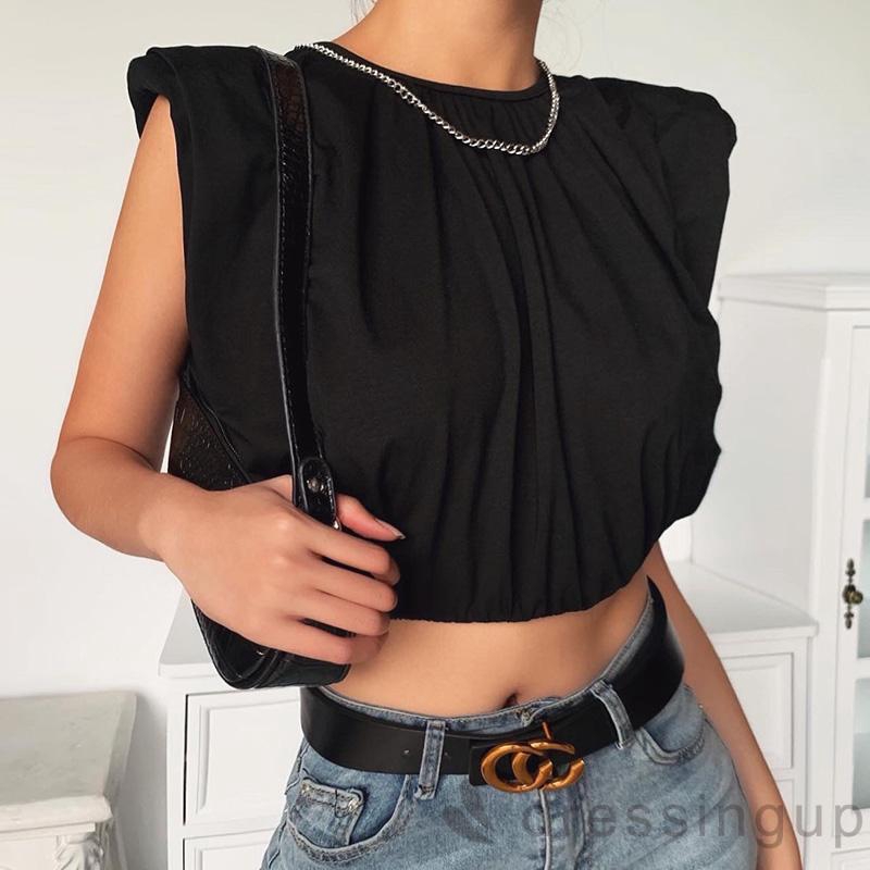 Áo Sát Nách Cổ Tròn Thiết Kế Cột Dây Nữ Tính | BigBuy360 - bigbuy360.vn