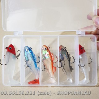 Bộ 5 Con Mồi Cá Giả 1 Lưỡi Size 15g