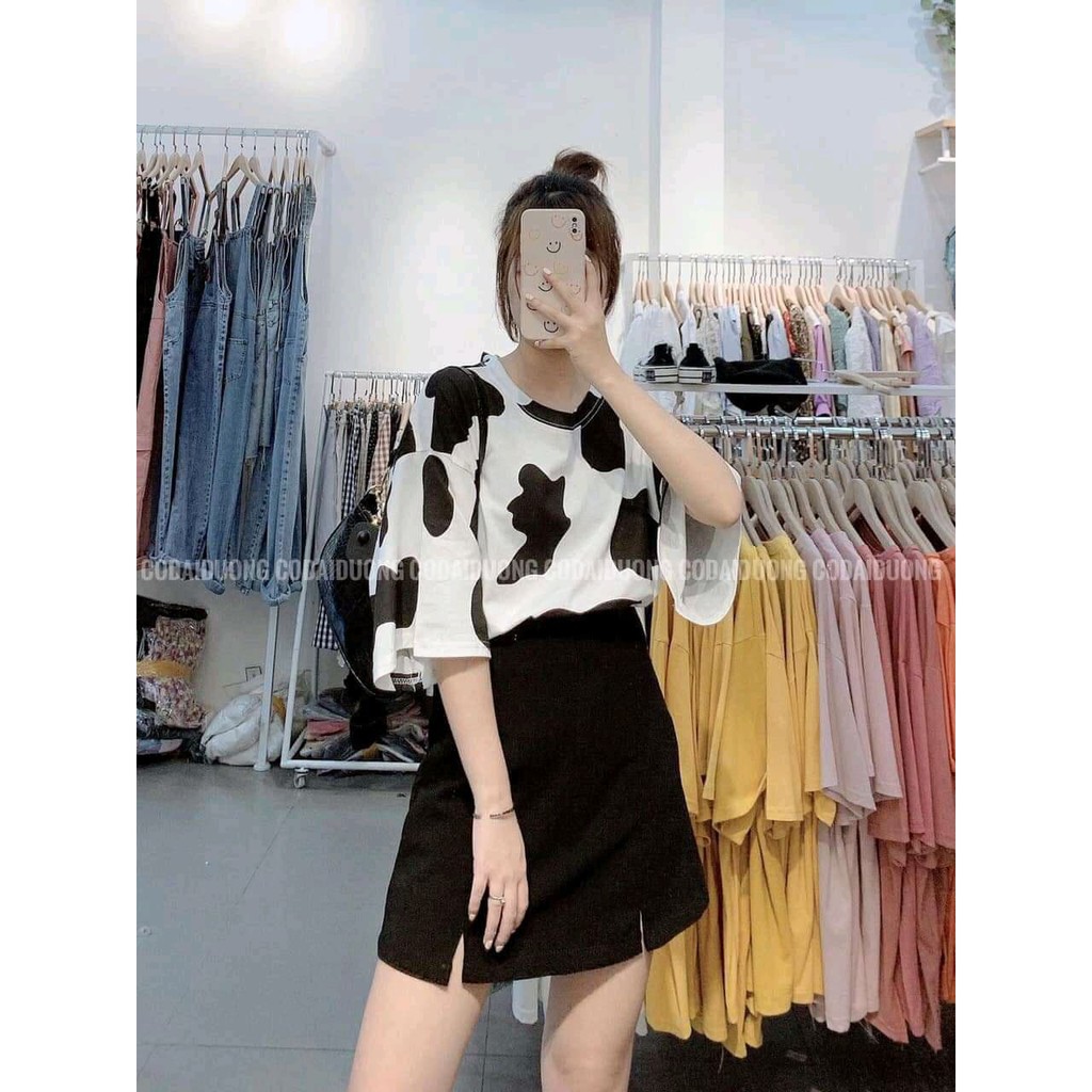 [Mã 44FASHIONSALE1 giảm 10K đơn 50K] [Rẻ Vô Địch] Áo bò sữa thun unisex tay lỡ form rộng CaMa Store M05