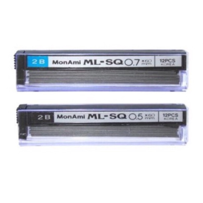 1 hộp ruột chì Monami 0,5mm - Hàn Quốc