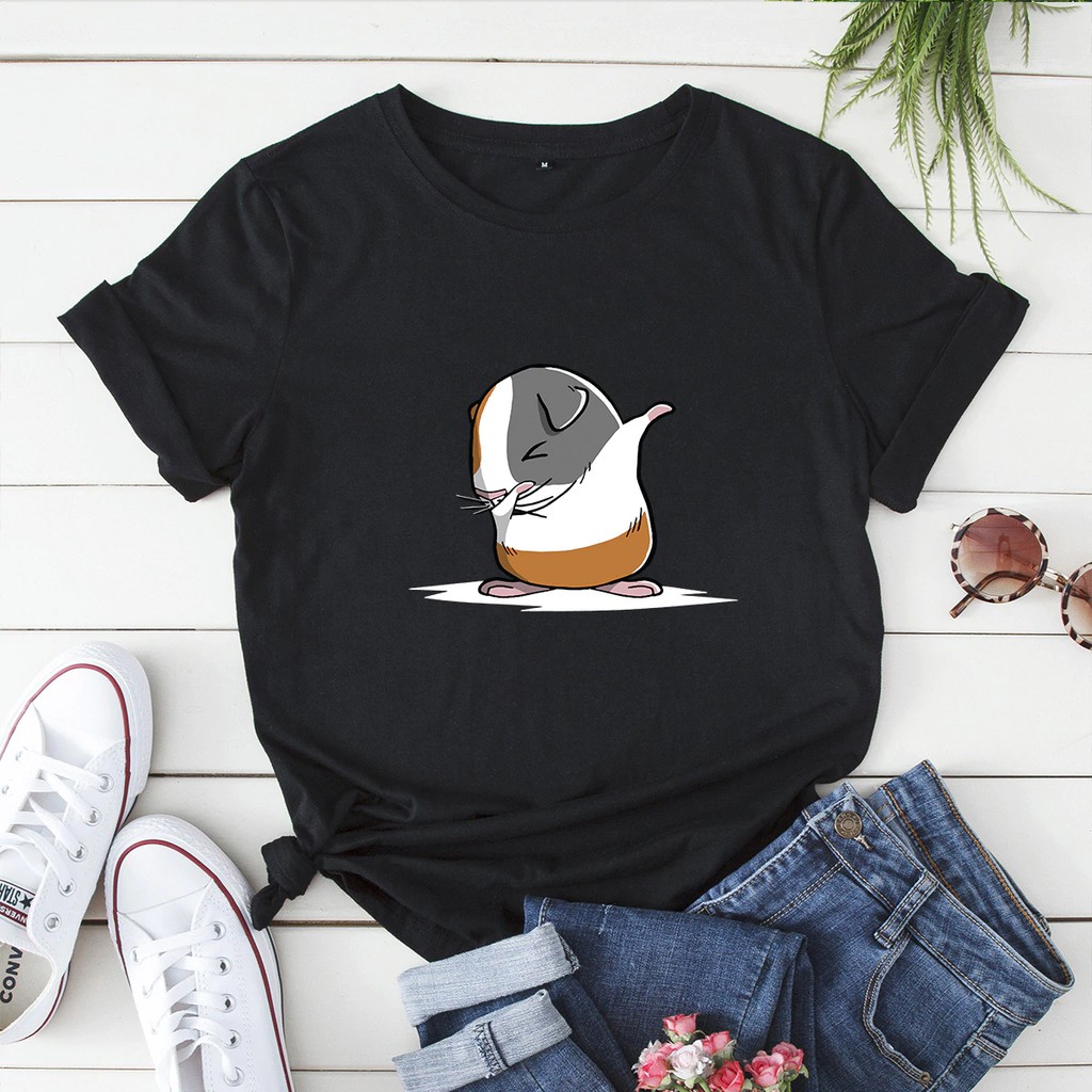 Áo thun phông nam nữ form rộng Familylove - Mẫu áo Unisex nữ Chú lợn con nhảy DAB dễ thương Cotton 100% cao cấp