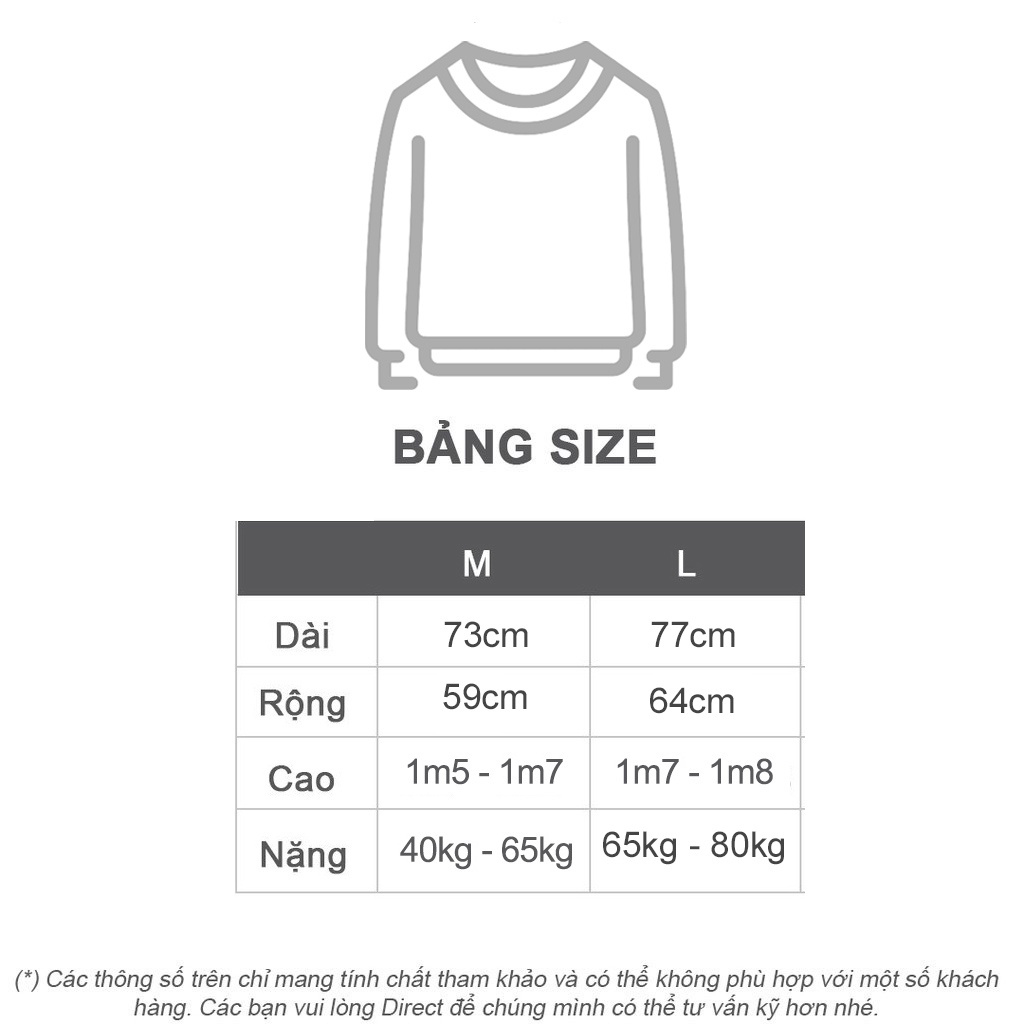 Áo Sweater Phi Hành Gia nam nữ, chất Chân Cua, BLACKMIACK unisex