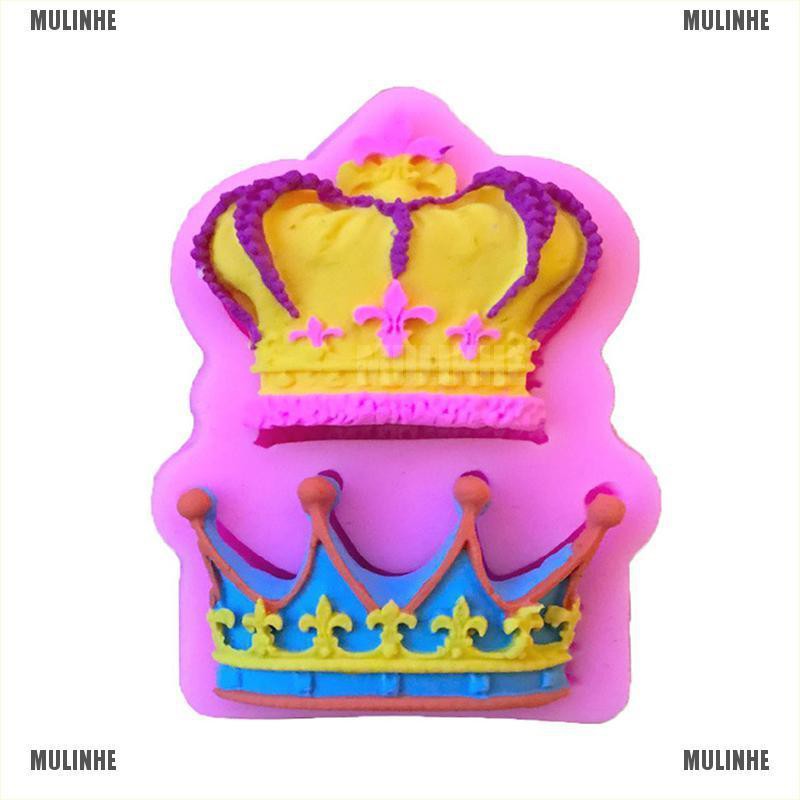 Khuôn Silicone Tạo Hình Vương Miện 3D Trang Trí Bánh