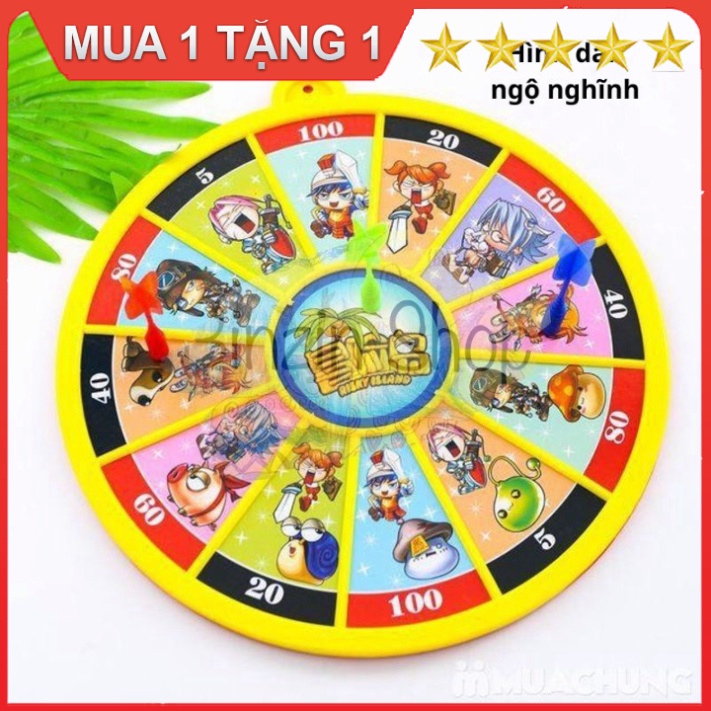 (MUA 1 TẶNG 1 - THANH LÝ ) Bộ phi tiêu nam châm 2 mặt bằng nhựa - Bảng phi tiêu nam châm 2 mặt ✔Tặng bộ bài tây anime