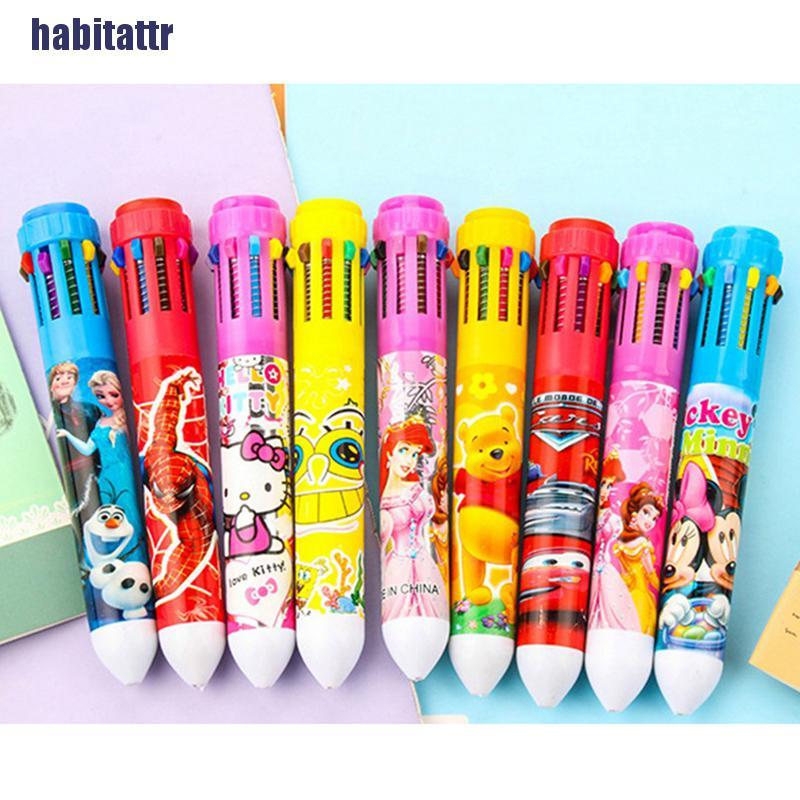 Bút Bi Nhiều Màu 10 Trong 1