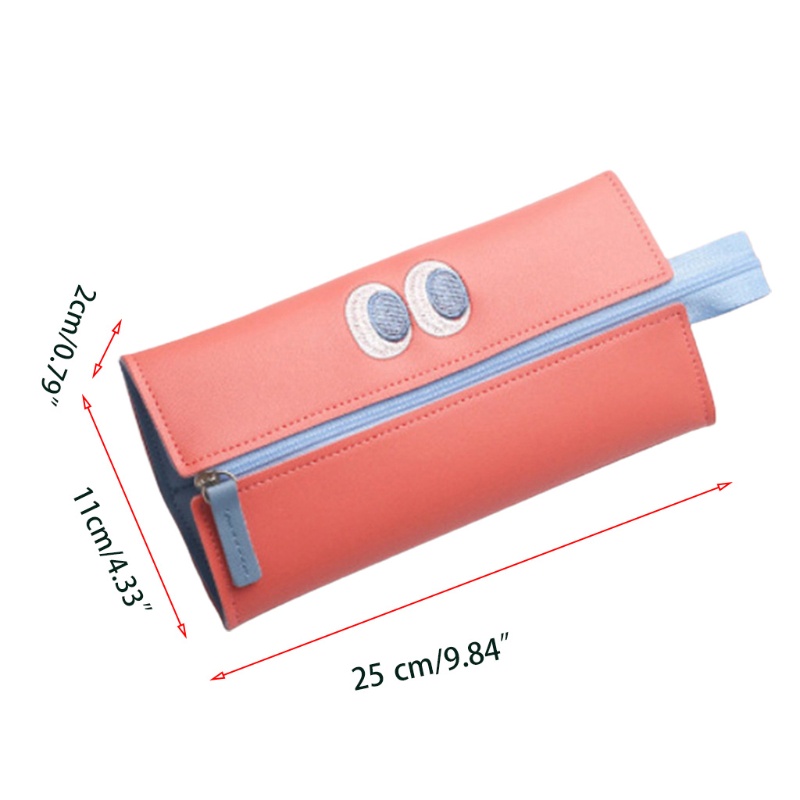 Túi Đựng Bút Chì Sức Chứa Lớn Có Khóa Kéo Họa Tiết Dễ Thương Tinh Tế